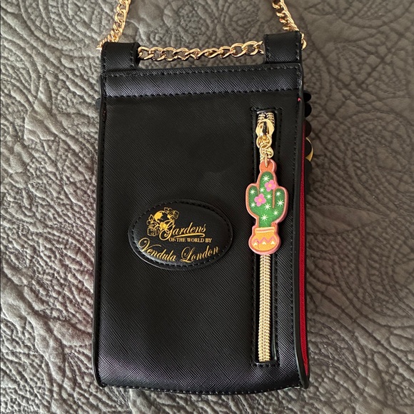 Vendula of London Elegant Black Floral Crossbody Bag - Picture 4 of 14